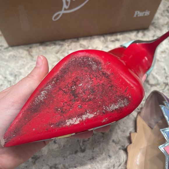 Christian Louboutin Explotek 100 Patent Specchio Heels - Picture 9 of 14